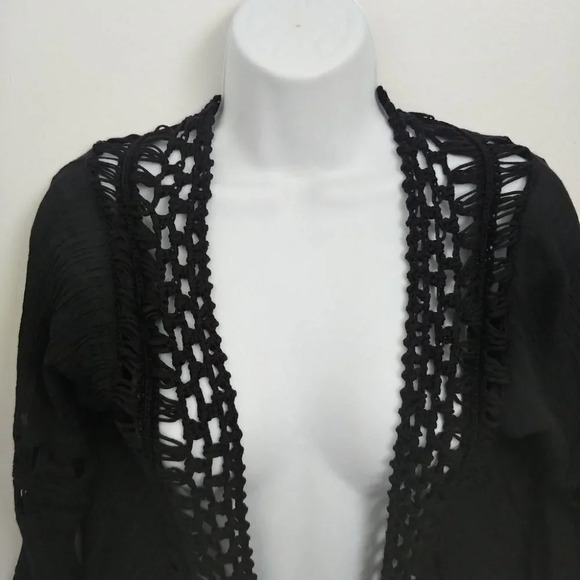 Another Story Bolero with Fringe & Crocheting, S - Picture 3 of 10